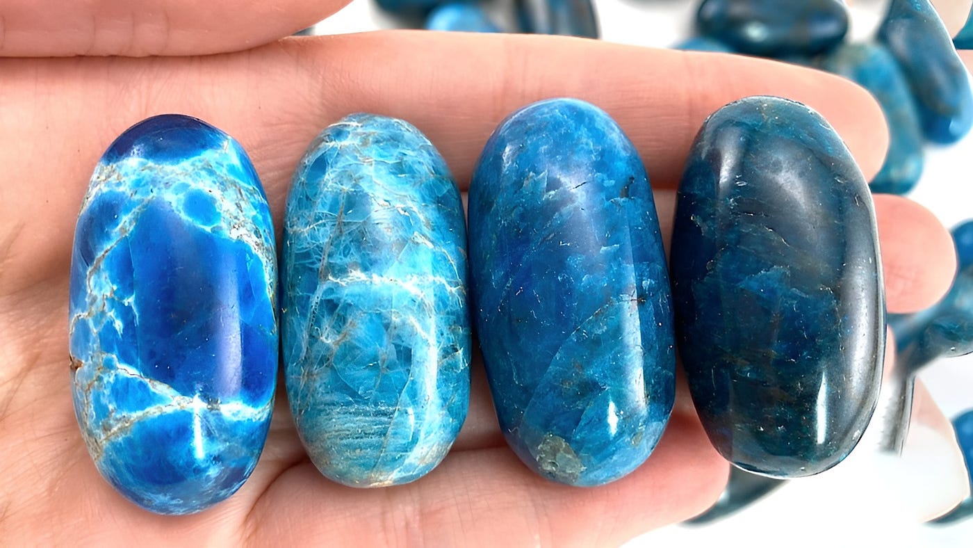 Blue Apatite crystal1