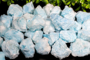Blue Aragonite: A variety of Aragonite.