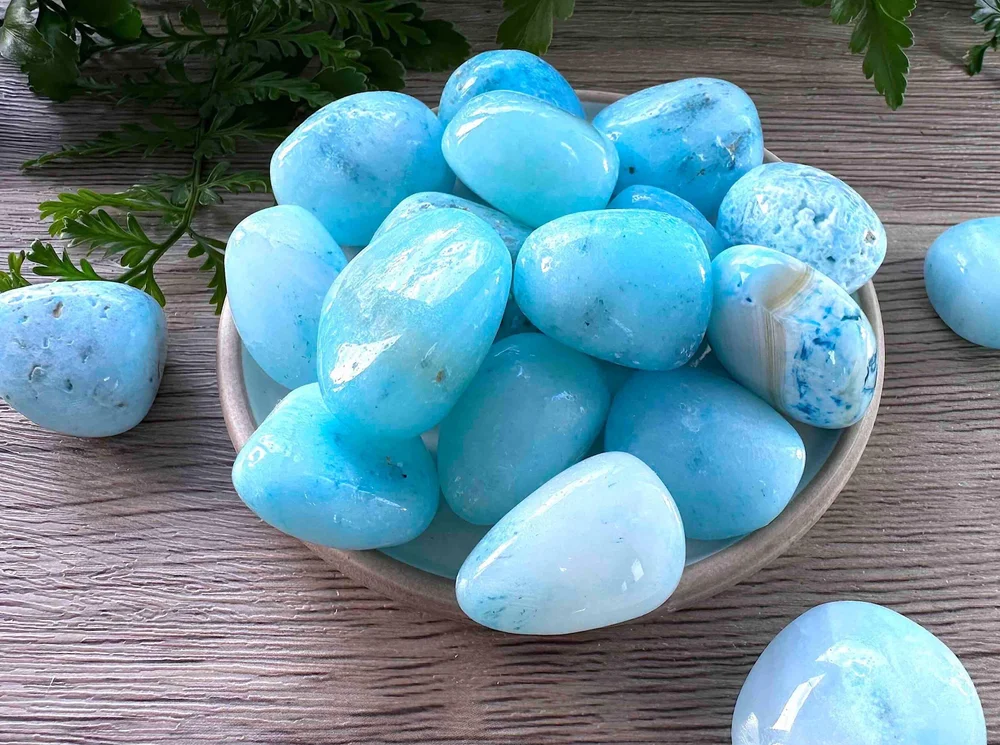 Blue Aragonite crystal1