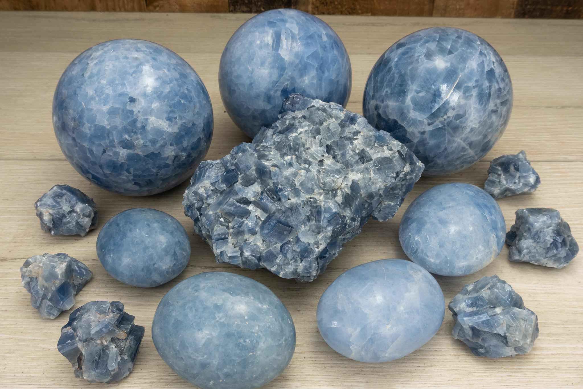 Blue Calcite crystal1