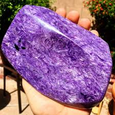 Charoite: Also known as lilac stone