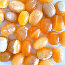 Orange Calcite crystal1