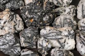 Tourmalinated Quartz crystal