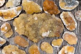 Yellow Fluorite Crystal